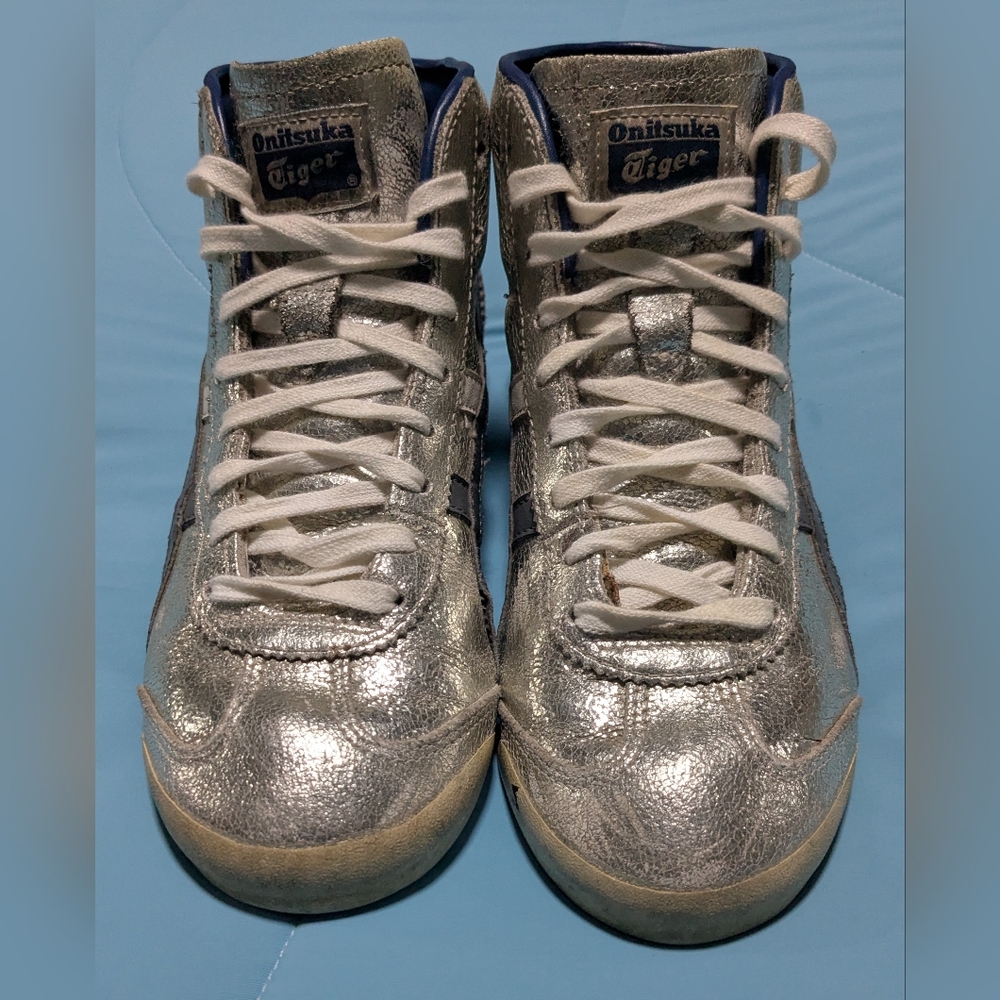 Onitsuka Tiger by Asics Metallic Silver High Tops